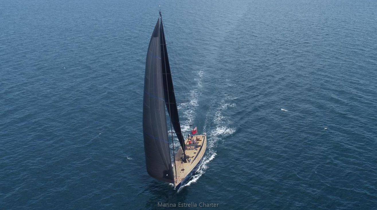 Sail boat FOR CHARTER, year 1991 brand Wally Yachts and model 83, available in Club de Mar Palma Mallorca España